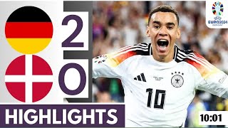 Germany Vs Denmark 20  All Goals amp Full Match Highlights  Euro Championship 2024 🏆 [upl. by Zuzana982]