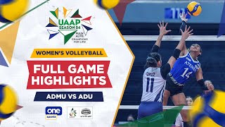 Adamson vs Ateneo playoff highlights  UAAP Season 84 Womens Volleyball [upl. by Ettenan]