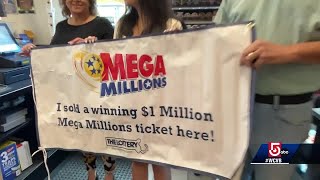 Mass gas station sells 1M MegaMillions ticket [upl. by Notyalc514]