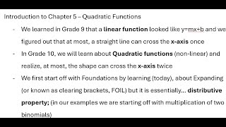 MPM2D  2024 Semester 1 Unit 3  Chapter 52 [upl. by Eisac]