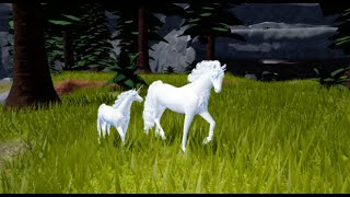 Roblox Horse World  Unicorn model and new map update [upl. by Germaine460]