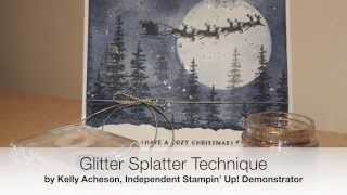 Glitter Splatter Technique [upl. by Amitarp]