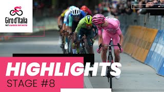 Giro dItalia 2024  Stage 8 Highlights [upl. by Nahtanohj]