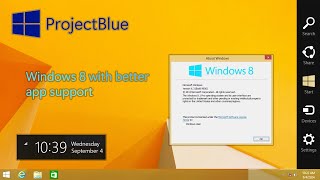 Windows 10 but it looks like Windows 81 ProjectBlue review [upl. by Lynad389]