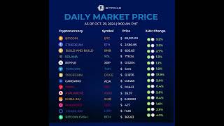 Crypto Price Update Oct 29 2024 [upl. by Delila]