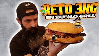 RETO DE 3KG Hamburguesa para valientes en Bufalo Grill [upl. by Nahtanohj]