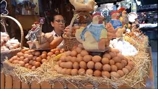 La Boqueria Market in Barcelona Spain [upl. by Ninnetta]