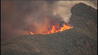 Live Fire in Trabuco Canyon grows in size forces evacuation orders [upl. by Anirol]