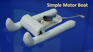 how to make a simple motor boat  Tutorial [upl. by Jasisa253]