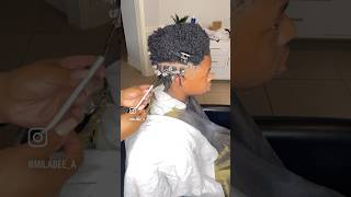 Comb Coil Starter Locs on Short Hair TWA [upl. by Rahs]