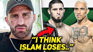 UFC Fighters PREDICT Islam Makhachev VS Charles Oliveira 2 [upl. by Abbie396]