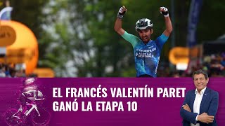 El francés Valentín Paret ganó la etapa 10 del Giro de Italia [upl. by Lilly]