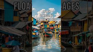 Life on Cambodias Floating Villages floatingvillages cambodia tonlesap waterlife [upl. by Abdel]