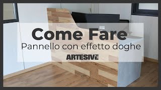 Creare effetto doghe con la Pellicola Adesiva effetto legno [upl. by Dnalon264]