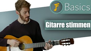 Gitarre stimmen  Basics  Tutorial  Deutsch  Jamflix [upl. by Carol-Jean]