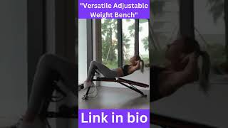 Versatile Adjustable Weight Bench  Health and Fitness [upl. by Ycniuq]