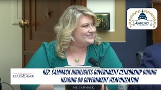 Rep Cammack Highlights Government Censorship During Hearing On Government Weaponization [upl. by Peedus498]