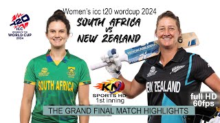 SAW vs NZW icc women t20 2024 final highlights parti 1st Inning HD 60fps [upl. by Ellerihs]