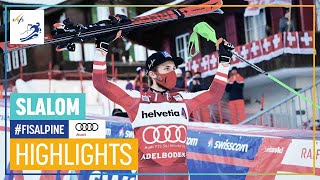 Schwarz finally breaks deadlock  Mens Slalom  Adelboden  FIS Alpine [upl. by Harrad]