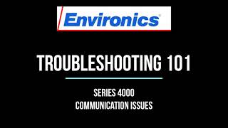 Troubleshooting Communication Issues  Environics Series 4000 [upl. by Ahsiela]