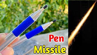 How to make rocket at home  Super Easy  Pen missile rockets for machis [upl. by Alyda]