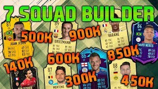 FIFA 20 SQUAD BUILDER 140K 300K 450K 500K 600K 850K 900K SQUAD BUILDER FUT CHAMPIONS TEAMS [upl. by Airdnola]