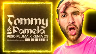 REACCION TOMMY amp PAMELA  Peso Pluma Kenia Os Lyric Video [upl. by Mischa]