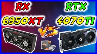 RX 6950 XT VS RTX 4070 TI Test in 15 Games [upl. by Elamaj]