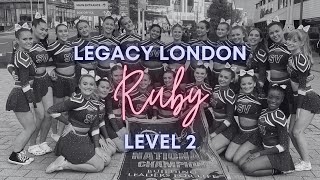 Ruby Level 2 Legacy London Routine 202324 Southampton Vixens [upl. by Socem]