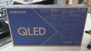 Smart TV 55 Samsung QLED 4K 55Q70T  Unboxing [upl. by Admana331]