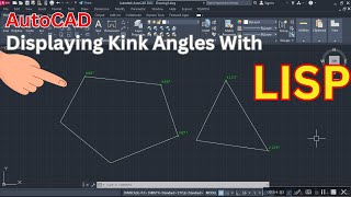 PLKangles LISP Display and Check Kink Angles in AutoCAD Polylines [upl. by Steinway]