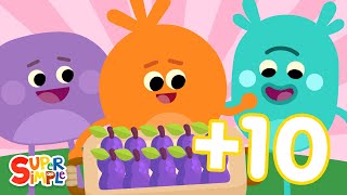 Adding Up To 10  Bumble Nums Counting Song  Super Simple Songs [upl. by Rotberg]