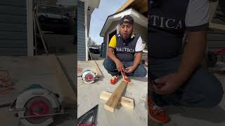 Cómo sacar un ángulo shortvideo contruccion carpintero woodworking diy [upl. by Asilav]