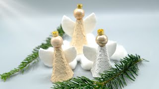 Easy Christmas Angel Craft  Easy Xmas DIY [upl. by Faludi]