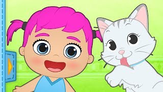 ALEX AND LILY BABY PETS 🐶 Meet the new pet Alex and Lily’s cat 🐱 Educational Cartoons [upl. by Haimehen190]