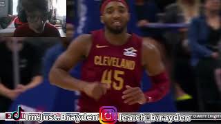 Leach reacts To Cleveland Cavaliers VS Detroit Pistons 2024 NBA Preseason [upl. by Eizeerb]