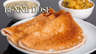 Davangere Benne Dose Recipe  ಬೆಣ್ಣೆ ದೋಸೆ  Luxurious Butter Dosa  Simple Cooking With Radhika [upl. by Rollecnahc]