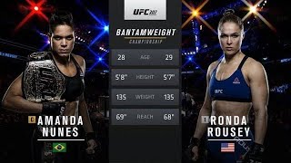 UFC  Amanda Nunes X Ronda Rousey [upl. by Trip]