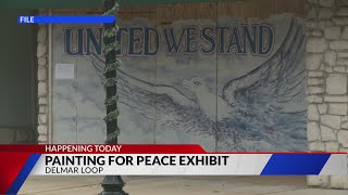 Painting For Peace exhibit opening today in the Delmar Loop [upl. by Ibbie993]