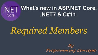 Required Members C11  NET7 New Features  C11 New Features [upl. by Aitahs]