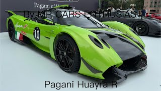 Pagani lovers must watch World’s first ever RHD Pagani Huayra R Launch event Car show 2023 [upl. by Lehcim]