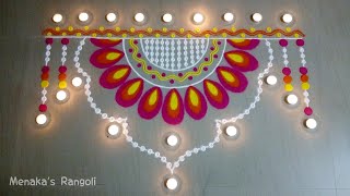 Door Rangoli Design For Diwali [upl. by Brendin]