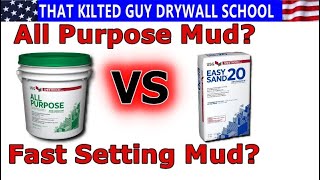 All Purpose Joint Compound or Fast Setting Mud Which do you need and when [upl. by Margo]