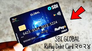 SBI GLOBAL Rupay Debit Card २०२४ [upl. by Nyleek]