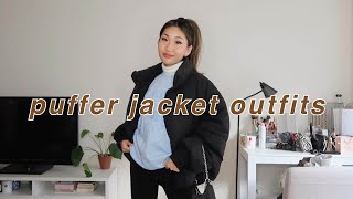 STYLING PUFFER JACKETS  CASUAL AND COMFY WINTER OUTFITS [upl. by Atul687]