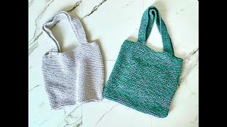 Easy Knitting Bags for Absolute Beginners knitting knittingbag вязание [upl. by Nerehs]