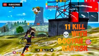 BR RANK 😱 11 KILL 💀 WITH BOOYAH 🎯 KAR98K🚀 ON MY GAMEPLAY 🫨 ENJOY YOUR BACKGROUND SONG 🎶 [upl. by Havens803]