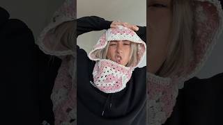 crochet a balaclava with me but make it transitions 🎀⭐️ tutorial already up [upl. by Amabil]