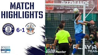 Highlights  Warrenpoint Town 6 v 1 Lisburn Distillery 2192024 [upl. by Aisatsanna]