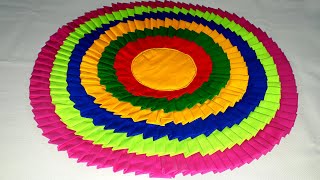 🔴 Paposh Making At Home  Simple And Easy Paposh Design Bangla  Papos Banano Video  Doormat Making [upl. by Ecirual]